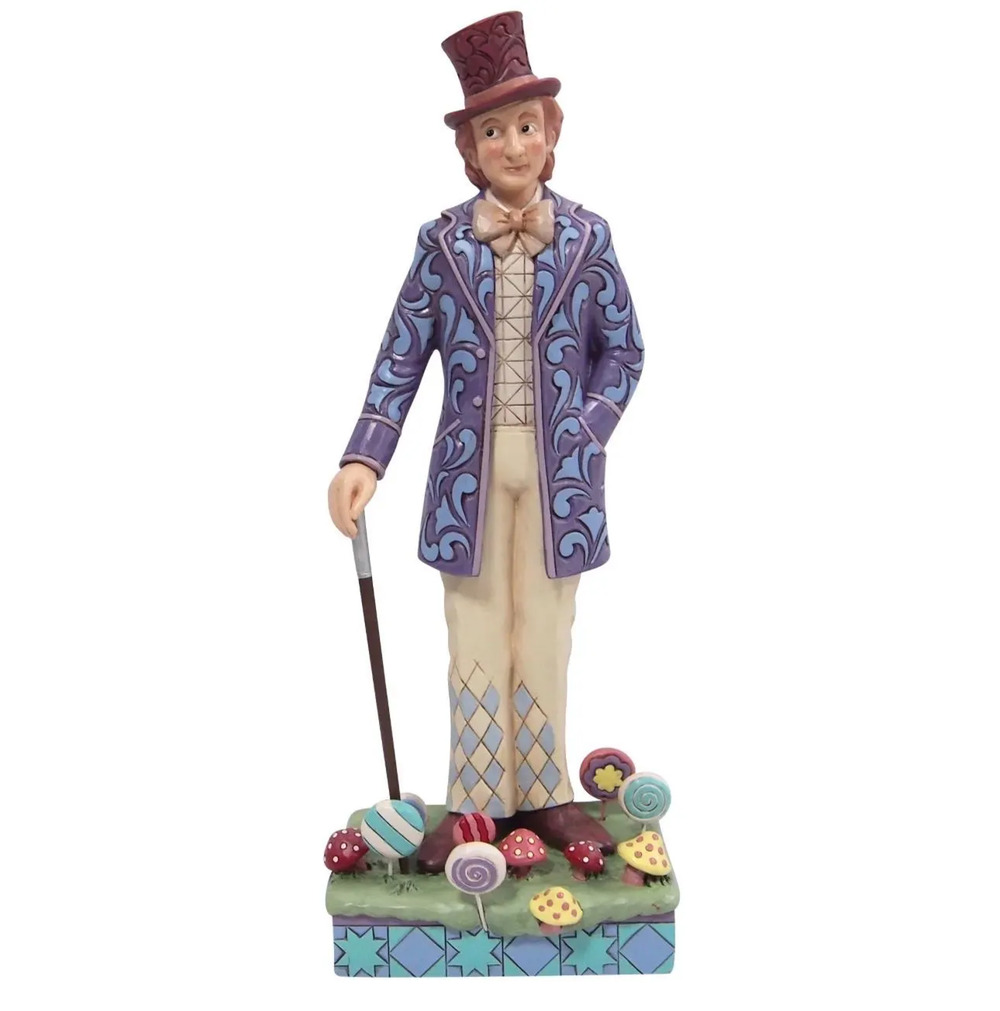 Jim Shore Willy Wonka Willy Wonka and Cane Figurine 6013719 Charlie Chocolate